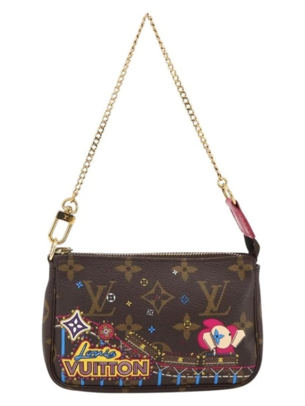 LOUIS VUITTON Monogram Vivienne Mini Pochette Accessoires M81637 Auth 167034SM - Picture 2 of 14